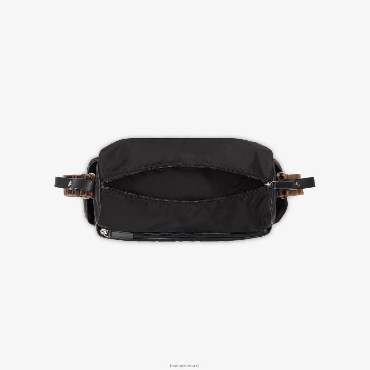 kinderen accessoires Fendi 0J62L2771 luiertas van leer en nylon zwart