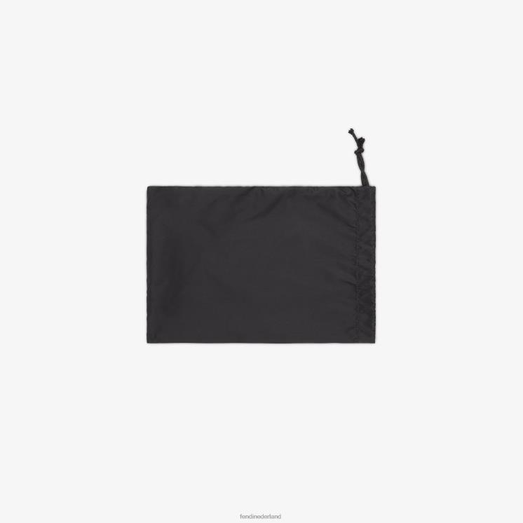 kinderen accessoires Fendi 0J62L2771 luiertas van leer en nylon zwart