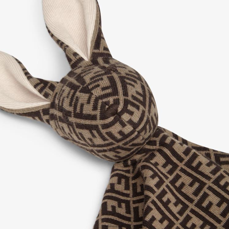 kinderen accessoires Fendi 0J62L2826 Babyknuffel van katoen en kasjmier met logo mode