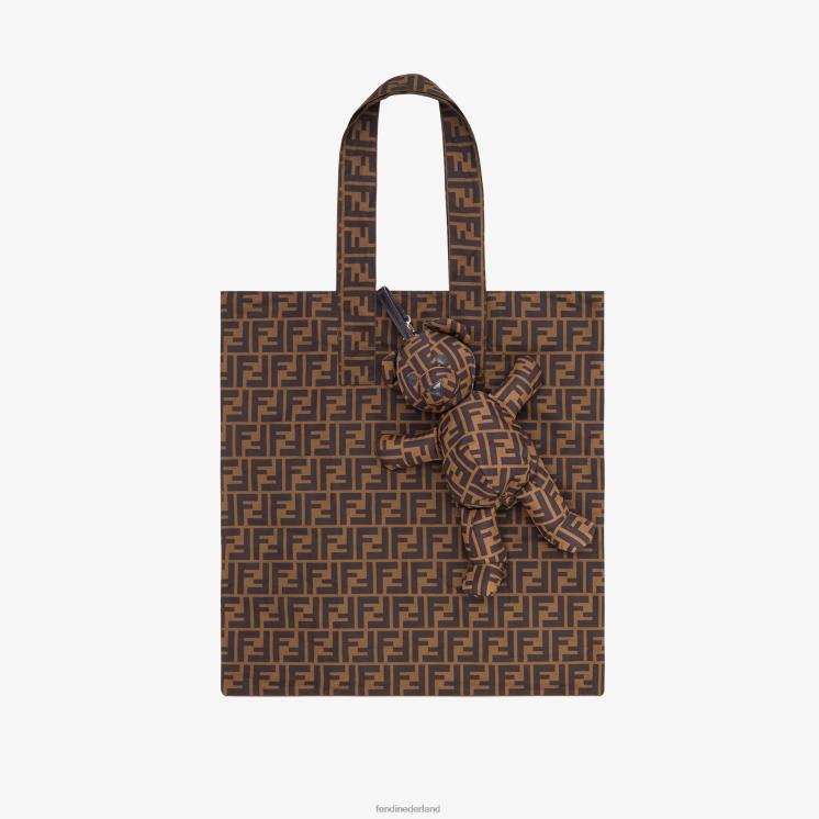kinderen accessoires Fendi 0J62L2782 nylon shopper met teddybeer mode