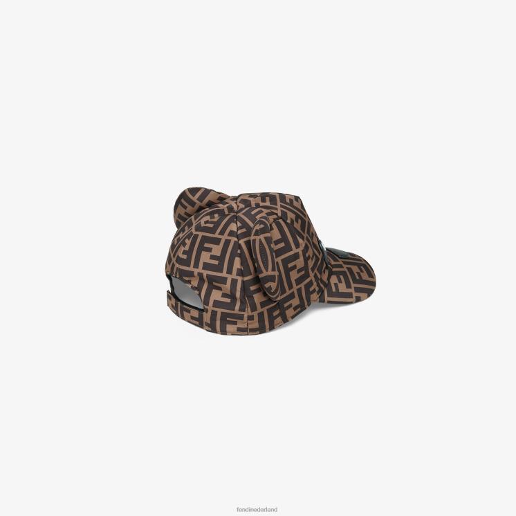 kinderen accessoires Fendi 0J62L2911 nylon baseballpet met logo mode