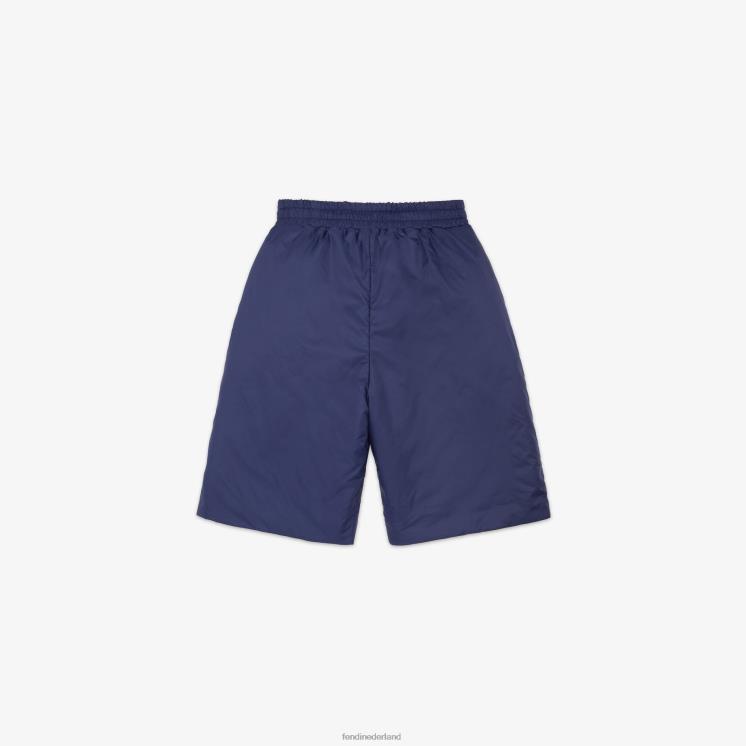 kinderen kleding Fendi 0J62L2965 omkeerbare bermuda\'s van nylon en ff blauw