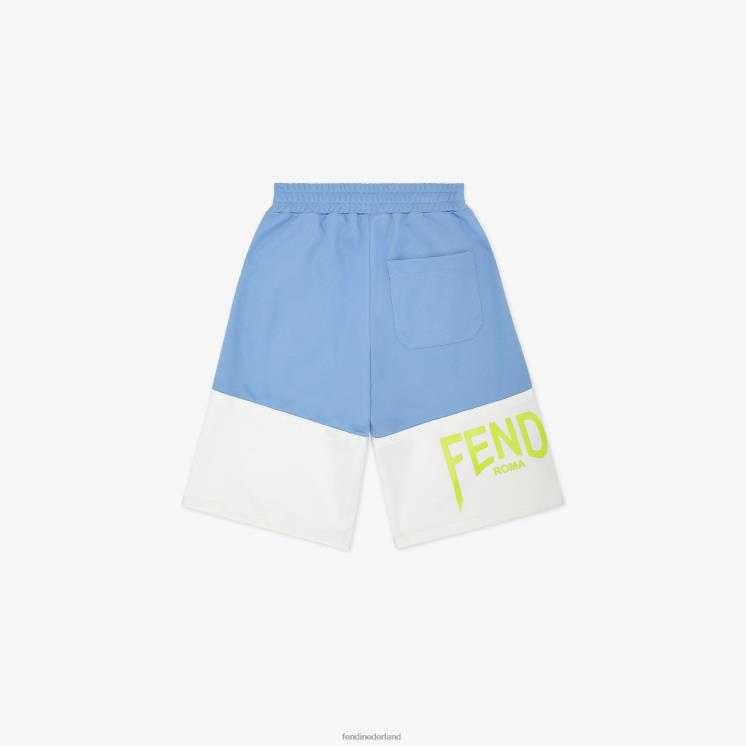 kinderen kleding Fendi 0J62L2969 Bermuda\'s van acetaat wit