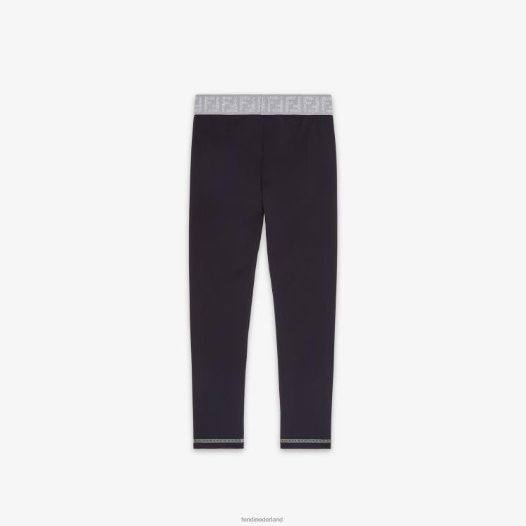 kinderen kleding Fendi 0J62L2869 lycra junior legging zwart
