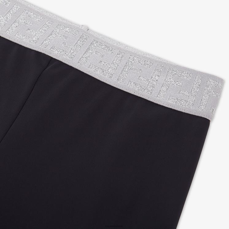 kinderen kleding Fendi 0J62L2869 lycra junior legging zwart