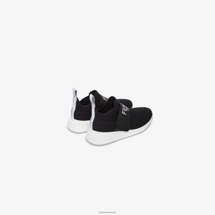 kinderen schoenen Fendi 0J62L2858 mesh junior-sneakers zwart