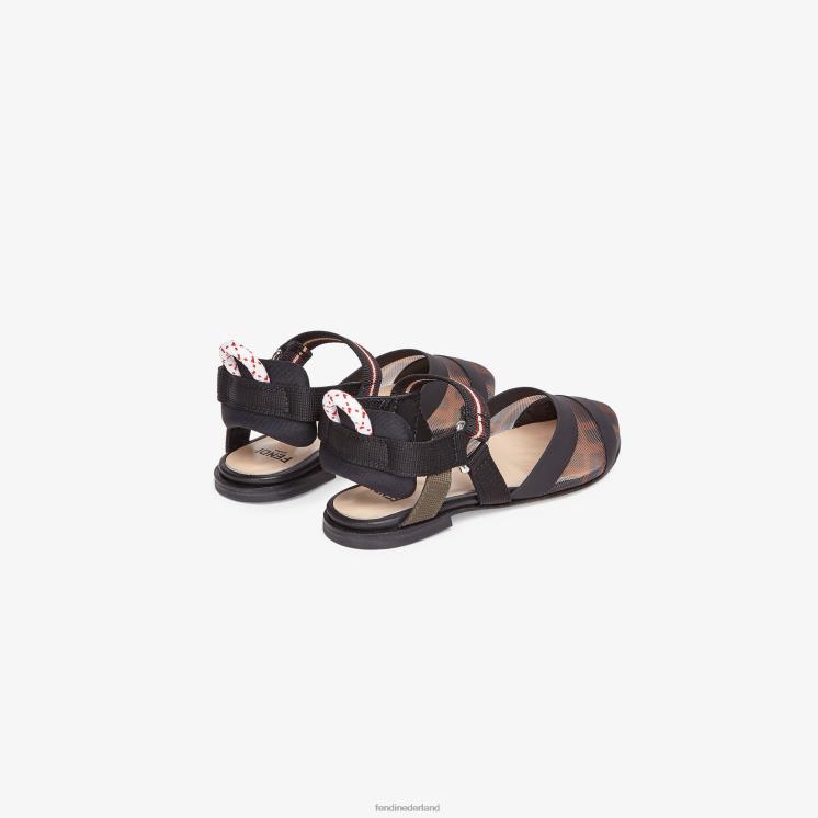 kinderen schoenen Fendi 0J62L2950 junior mesh ballerina\'s voor meisjes mode