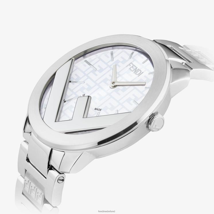 Heren accessoires Fendi 0J62L2363 41 mm - rond horloge met logo mode