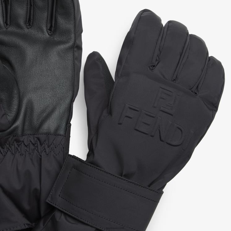 Heren accessoires Fendi 0J62L2210 handschoenen van technische stof zwart