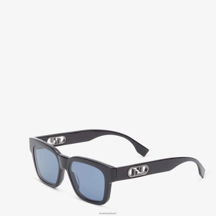 Heren accessoires Fendi 0J62L2547 o\'lock zonnebril van acetaat zwart