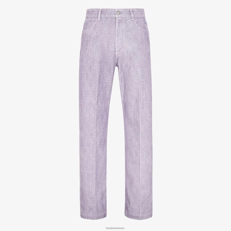 Heren kleding Fendi 0J62L2188 lila denim broek paars