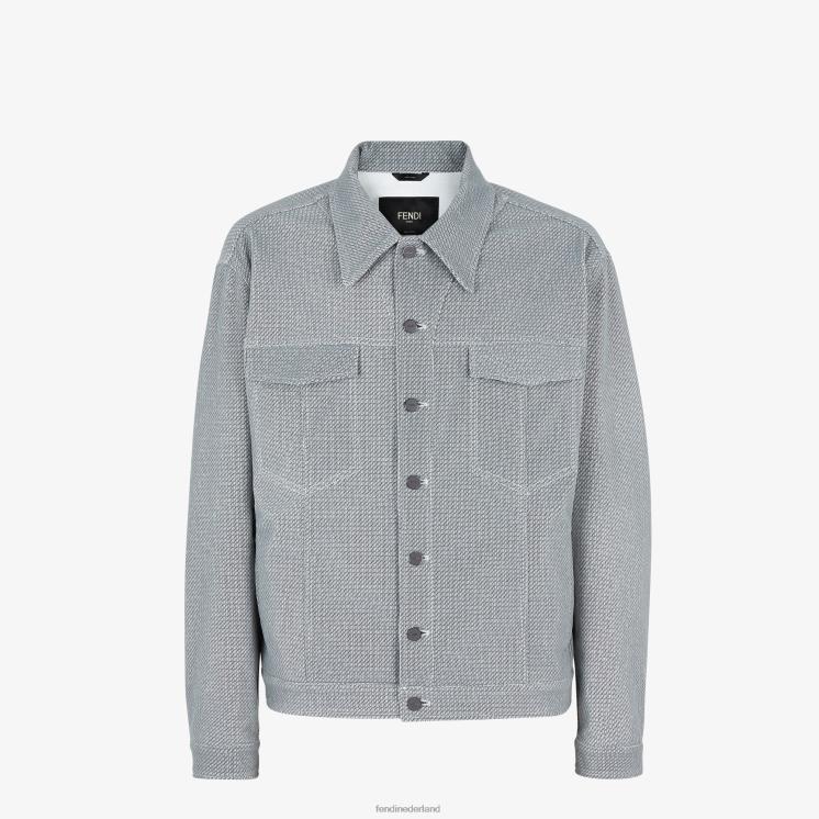 Heren kleding Fendi 0J62L2125 spijkerjasje grijs