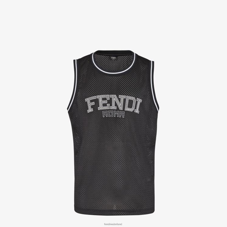 Heren kleding Fendi 0J62L2189 technisch mesh-vest zwart