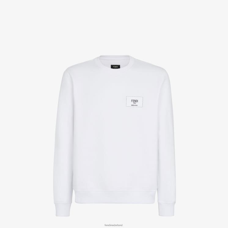 Heren kleding Fendi 0J62L2142 katoenen sweatshirt wit