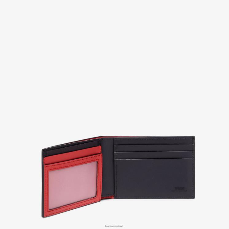 Heren accessoires Fendi 0J62L2654 lederen tweevoudige portemonnee veelkleurig