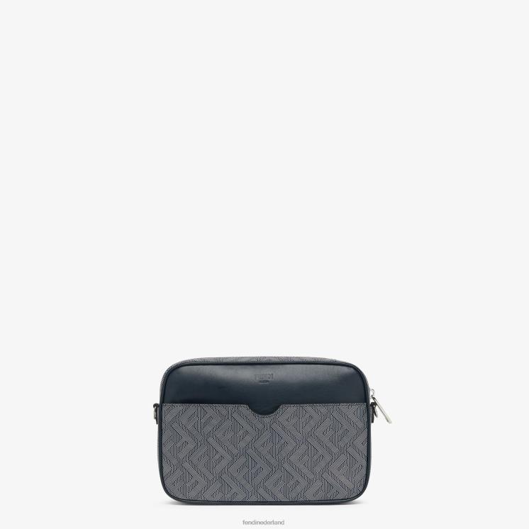 Heren accessoires Fendi 0J62L1791 leren tas met gestreepte ff print veelkleurig