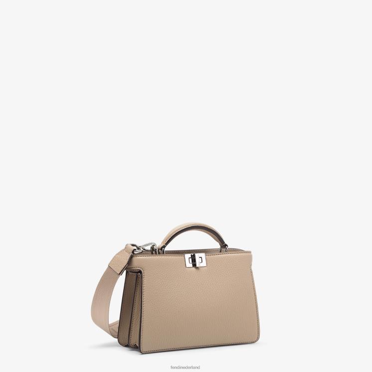 Heren accessoires Fendi 0J62L1796 Kiekeboe iseeu xcross leren tas beige