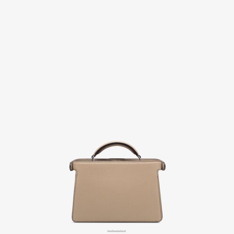 Heren accessoires Fendi 0J62L1796 Kiekeboe iseeu xcross leren tas beige
