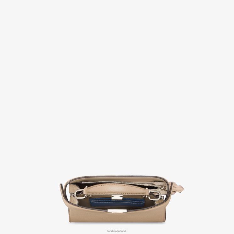 Heren accessoires Fendi 0J62L1796 Kiekeboe iseeu xcross leren tas beige