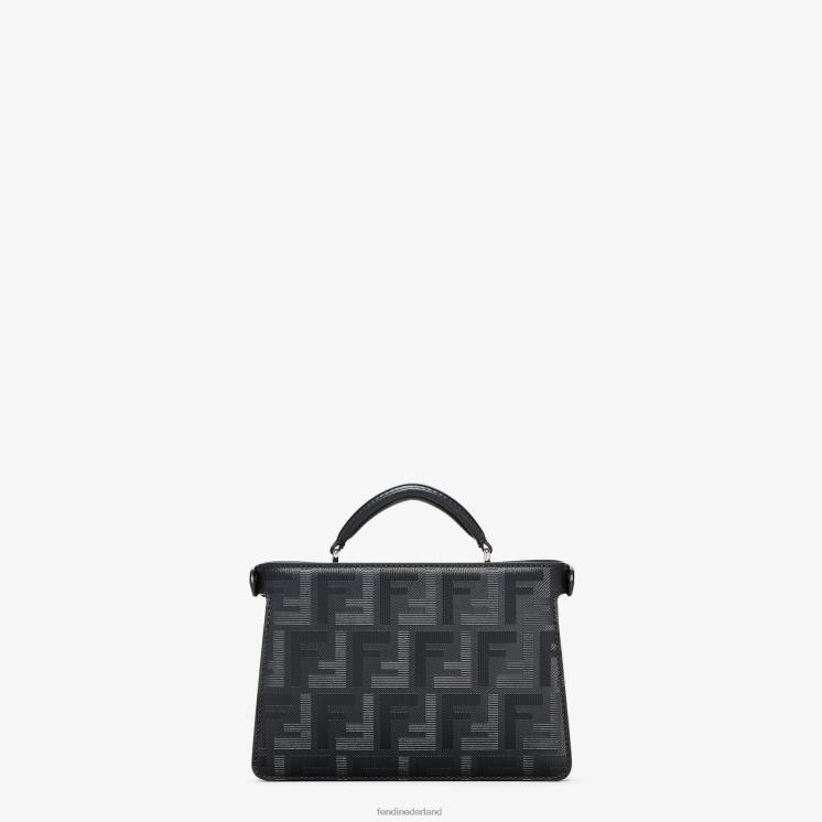 Heren accessoires Fendi 0J62L1808 Kiekeboe iseeu xcross leren tas zwart