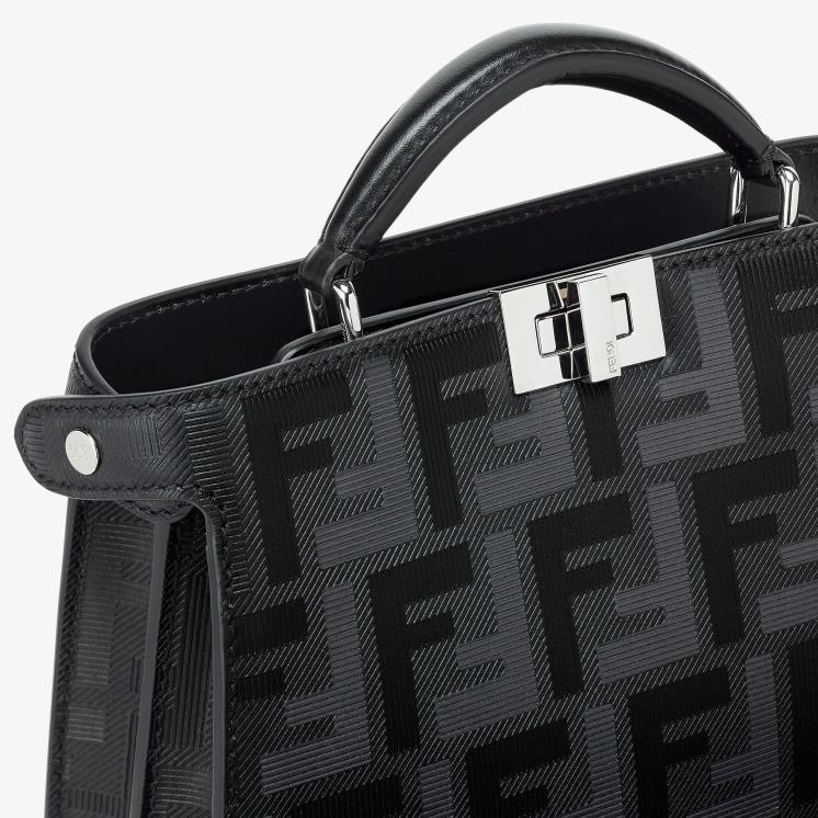 Heren accessoires Fendi 0J62L1808 Kiekeboe iseeu xcross leren tas zwart