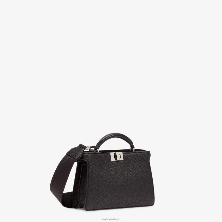 Heren accessoires Fendi 0J62L1810 Kiekeboe iseeu xcross leren tas zwart