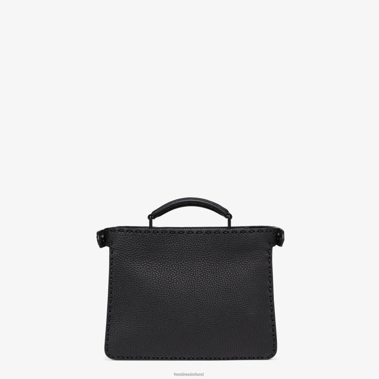 Heren accessoires Fendi 0J62L1823 Kiekeboe iseeu mini leren tasje zwart
