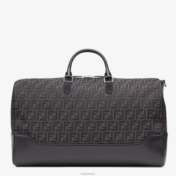 Heren accessoires Fendi 0J62L1845 ff grote tas van jacquardstof grijs