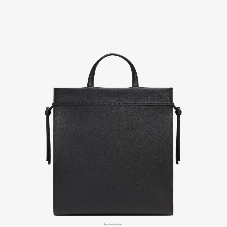 Heren accessoires Fendi 0J62L1850 medium ga naar leren shoppertas zwart