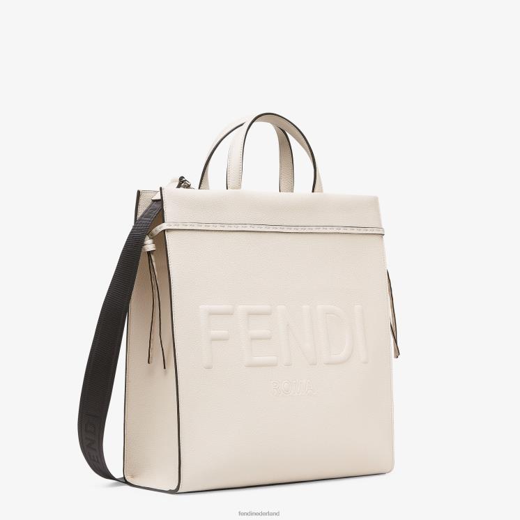 Heren accessoires Fendi 0J62L1870 medium ga naar leren shoppertas beige