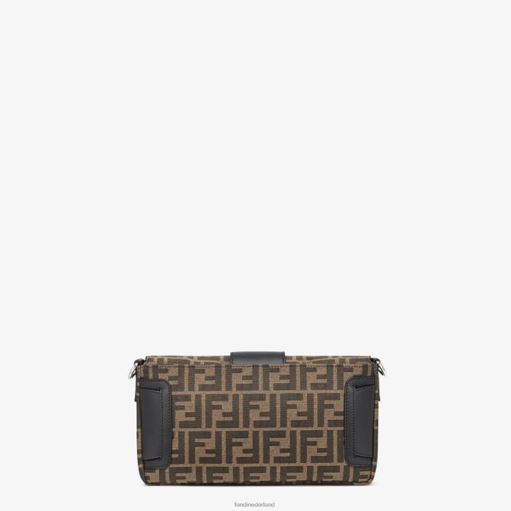 Heren accessoires Fendi 0J62L1883 Zak van jacquard ff-stof bruin