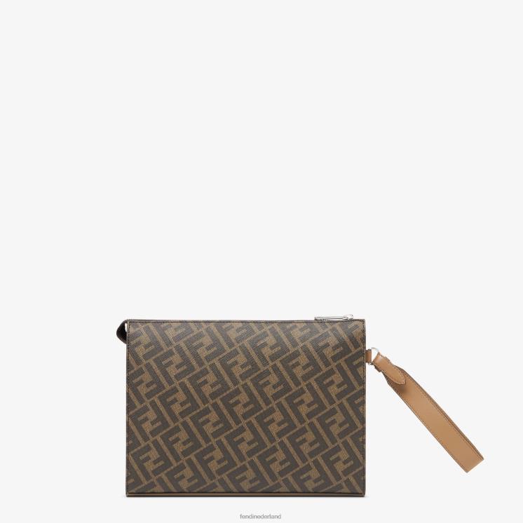 Heren accessoires Fendi 0J62L1855 leren tasje met diagonale clutch veelkleurig