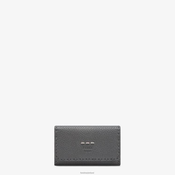 Heren accessoires Fendi 0J62L2679 Romano lederen tas grijs