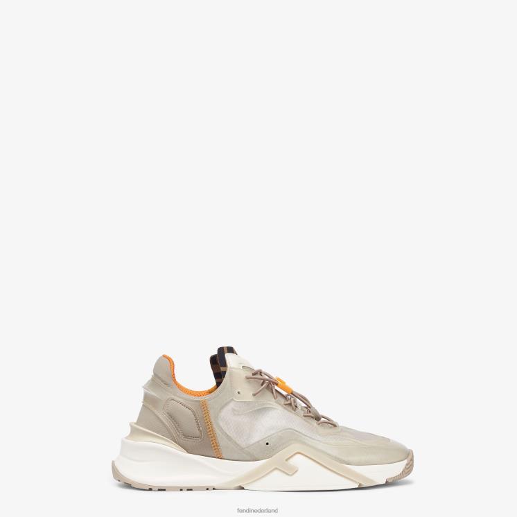 Heren schoenen Fendi 0J62L2291 nylon low-tops beige