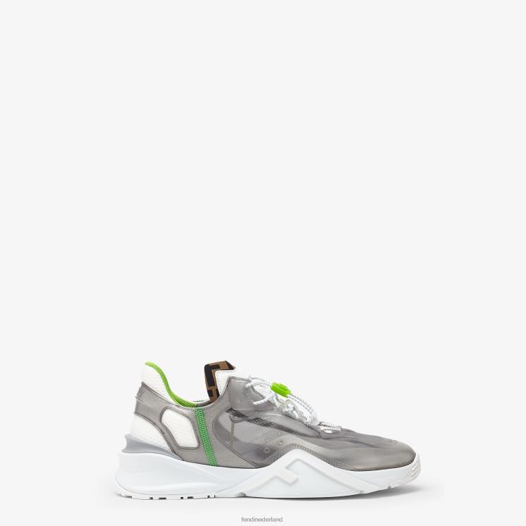Heren schoenen Fendi 0J62L2293 nylon low-tops grijs