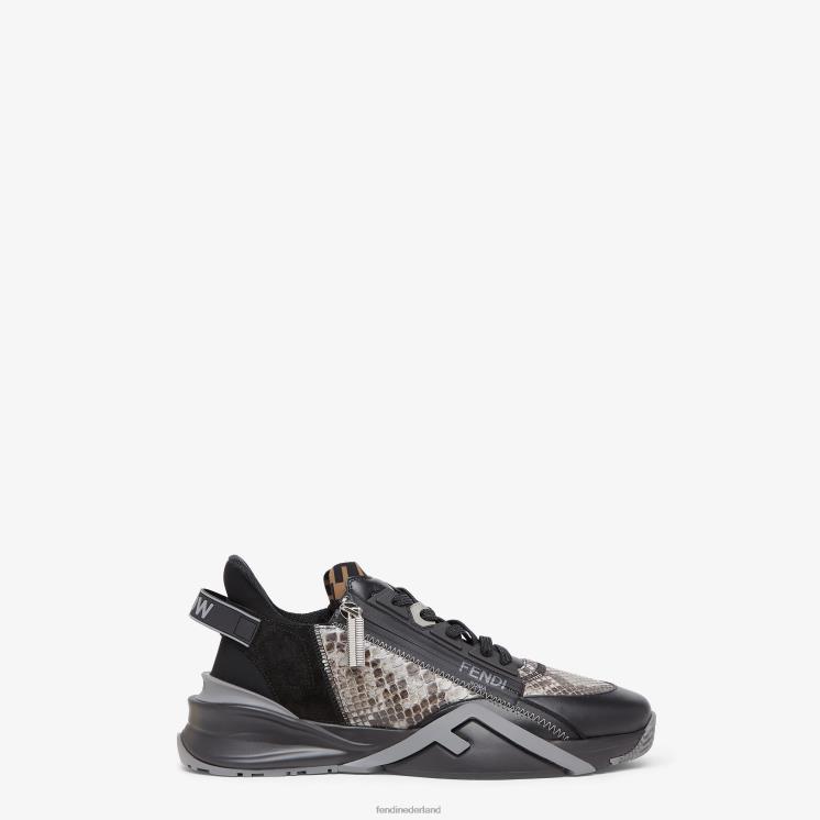 Heren schoenen Fendi 0J62L2295 elaphe lage modellen grijs