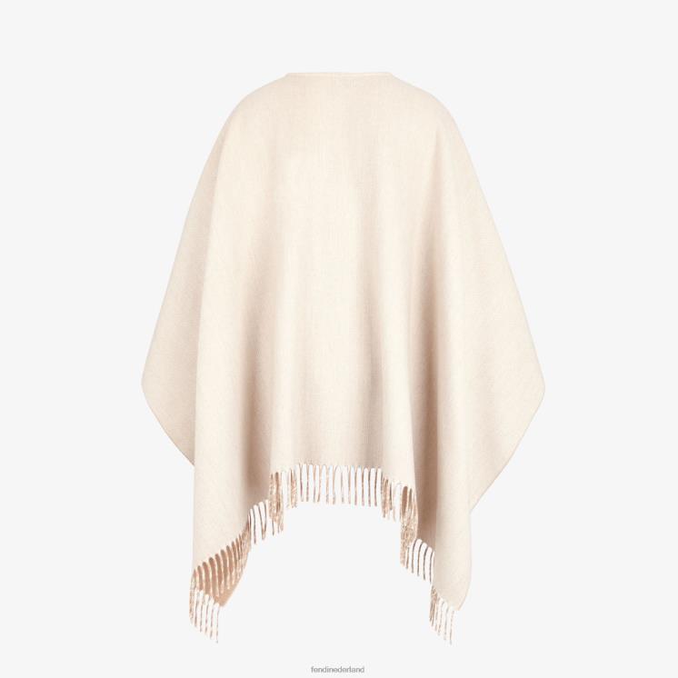 vrouwen accessoires Fendi 0J62L507 poncho van wol en kasjmier mode