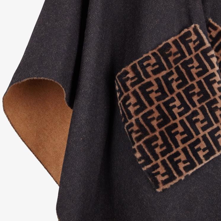 vrouwen accessoires Fendi 0J62L508 poncho van kasjmier en wol mode