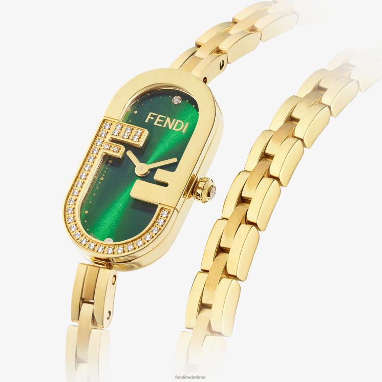 vrouwen accessoires Fendi 0J62L207 14,80 x 21,30 mm - ovaal horloge met ff-logo mode