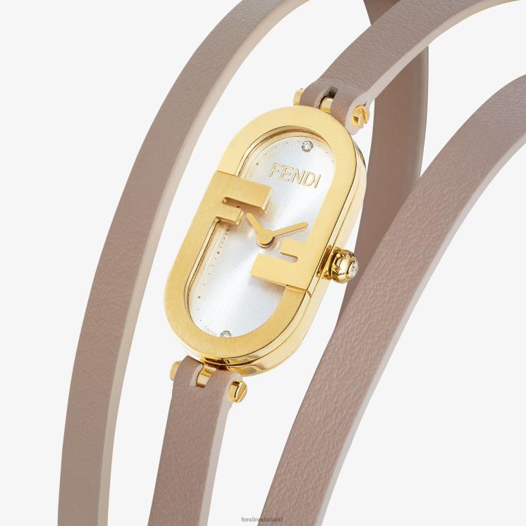 vrouwen accessoires Fendi 0J62L31 14,80 x 28,30 mm - ovaal horloge met o\'lock-logo mode