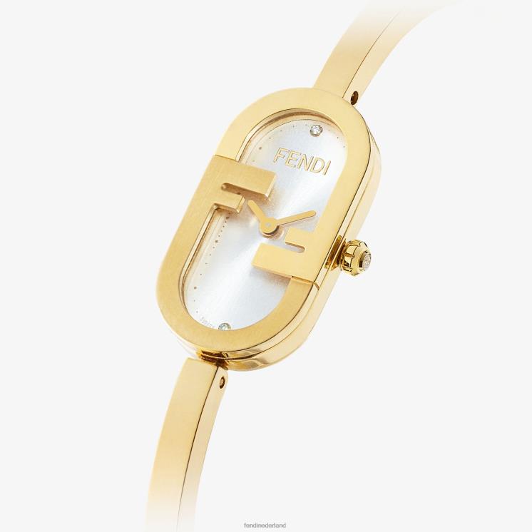 vrouwen accessoires Fendi 0J62L342 14,80 x 28,30 mm - ovaal horloge met ff-logo goud
