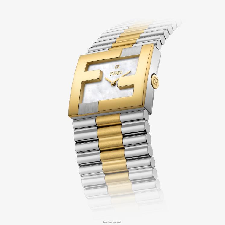 vrouwen accessoires Fendi 0J62L431 24x20 mm - horloge met ff-logo bezel veelkleurig