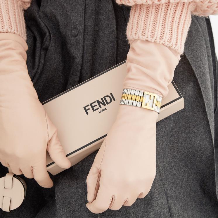 vrouwen accessoires Fendi 0J62L431 24x20 mm - horloge met ff-logo bezel veelkleurig