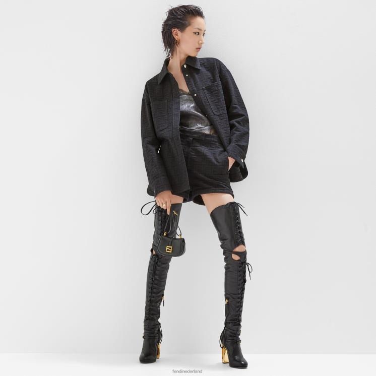 vrouwen accessoires Fendi 0J62L15 kom op nano-leren charme zwart