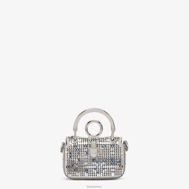 vrouwen accessoires Fendi 0J62L170 mini-tas van nubuck by Marc Jacobs grijs