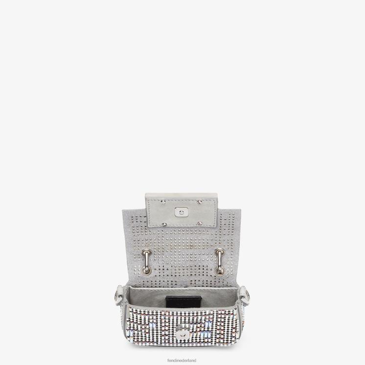 vrouwen accessoires Fendi 0J62L170 mini-tas van nubuck by Marc Jacobs grijs