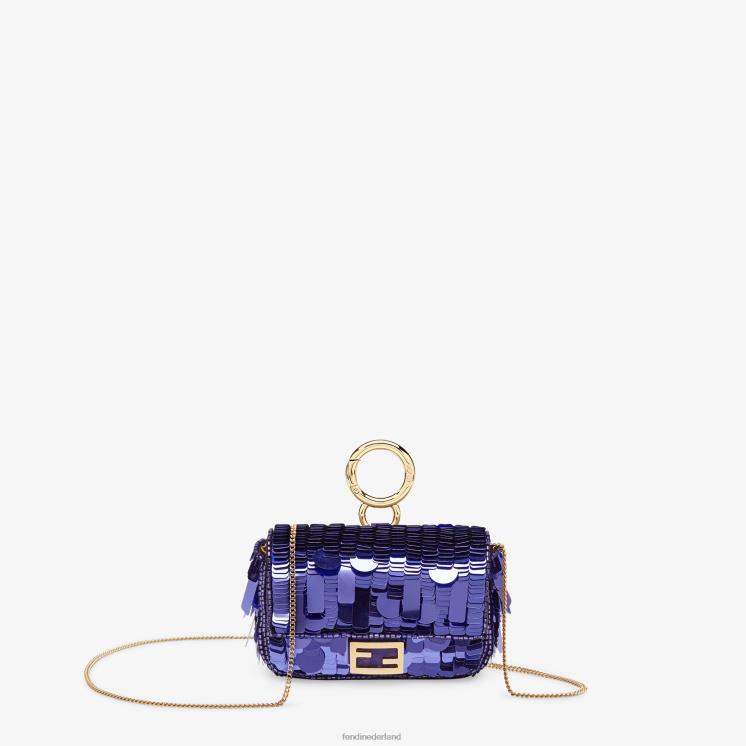 vrouwen accessoires Fendi 0J62L362 pailletten charme paars