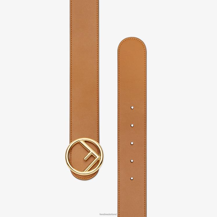 vrouwen accessoires Fendi 0J62L413 omkeerbare riem van meerdere leer bruin