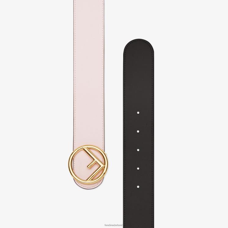 vrouwen accessoires Fendi 0J62L418 omkeerbare riem van meerdere leer zwart