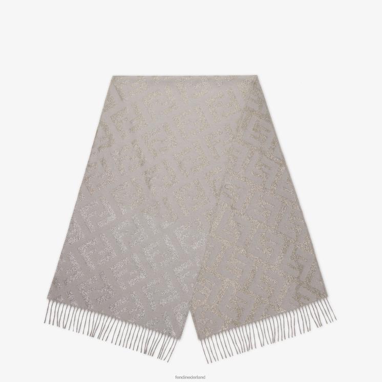 vrouwen accessoires Fendi 0J62L267 duif kasjmier sjaal beige